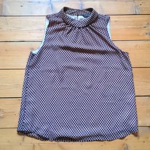 EUC RW&CO Summer retro pattern top